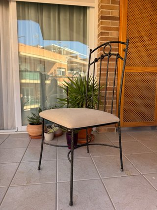 Conjunto 4 Sillas Hierro Forjado
