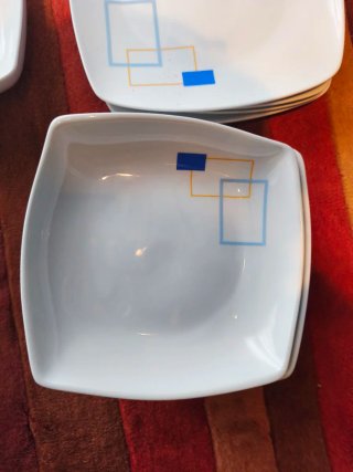 6 Platos Victoria Porcelana