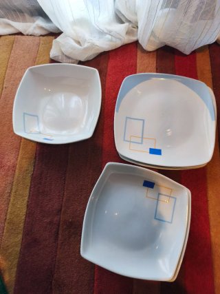 6 Platos Victoria Porcelana