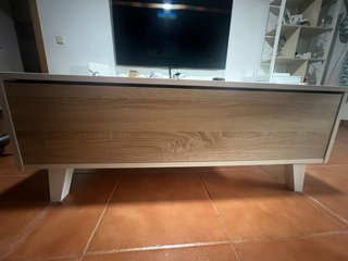 Mesa de centro elevable blanca