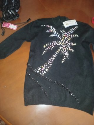 Jersey Invierno Mujer Negro Multicolor
