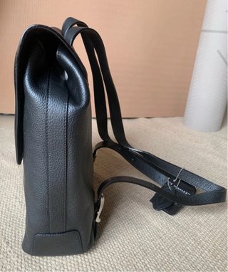 Zaino I SANTI pelle martellata nero nuovo