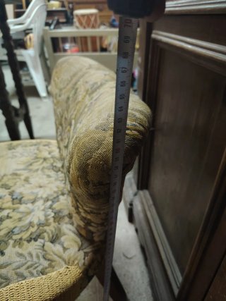 Sedia Vintage Tessuto Floreale Legno