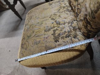 Sedia Vintage Tessuto Floreale Legno