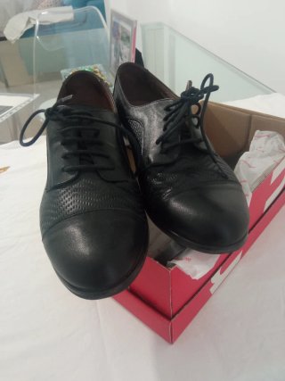 Zapatos Wonders Negros Mujer