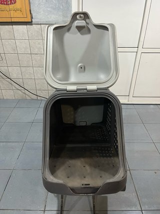 Transportín perros TowBox gris y blanco