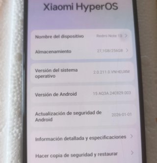 Xiaomi Redmi Note 13 5G 256 GB. 8+4 RAM