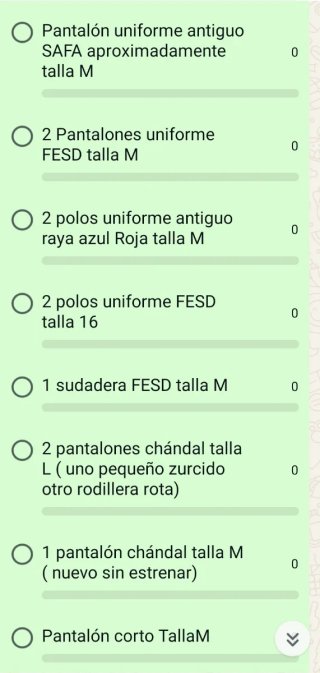 Uniformes FESD Pinto (SAFA)