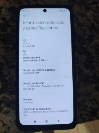 Xiaomi Redmi Note 11 Pro 5G Negro