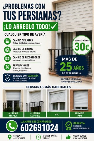 Reparación de persianas