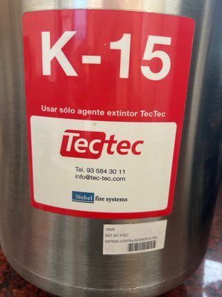 NUEVA Campana extractora mural y sistema extincion