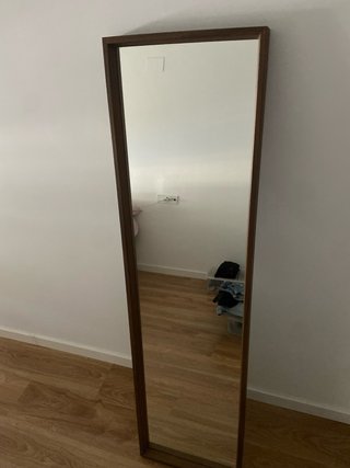 Espejo de madera y cristal