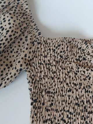 Top Stradivarius animal print talla XS nuevo