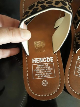 Chanclas Hengde Talla 40 Animal Print