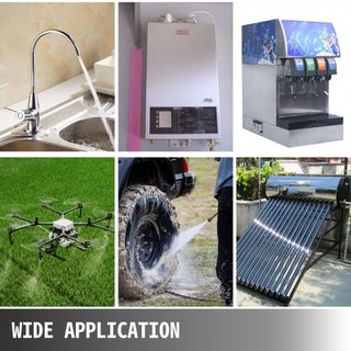 Bomba de Diafragma de Agua a Presión, Bomba de Agua de Diafragma de Alta Presión FL-40 de 12V, Bomba de Agua Autocebante de 2.7 bar (40PSI), Bomba de Refuerzo para Nebulización de 17L/MIN para Car...