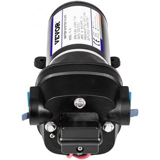 Bomba de Diafragma de Agua a Presión, Bomba de Agua de Diafragma de Alta Presión FL-40 de 12V, Bomba de Agua Autocebante de 2.7 bar (40PSI), Bomba de Refuerzo para Nebulización de 17L/MIN para Car...