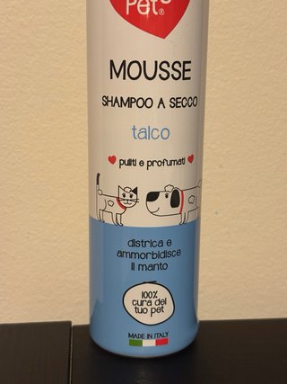 Magic Pet Mousse Shampoo a Secco Talco