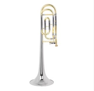 Trombón de varas tubería ancha