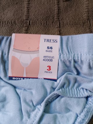 Pack 3 slip niño marca Tress