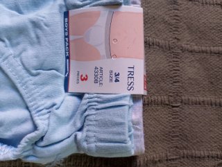 Pack 3 slip niño marca Tress