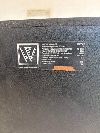 Pareja Altavoces Wharfedale Delta 3 Vintage