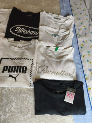 Lote  8 Camisetas Chica XS