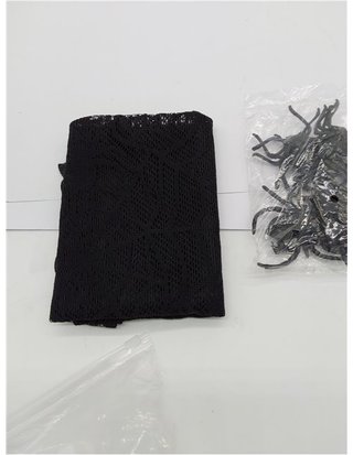 Decoraciones de Mesa de Halloween: Camino de Mesa - telarañas y Juego de decoración de araña de 12 Piezas - Fiesta de telaraña - Ci