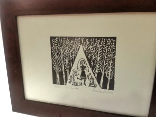 Grabado original relieve La Comba, Roberta Matheu
