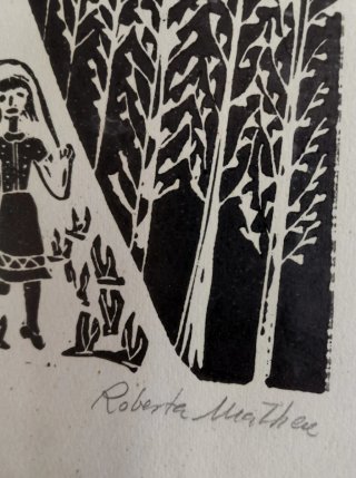Grabado original relieve La Comba, Roberta Matheu