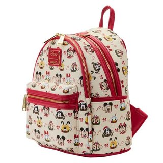 Mini Mochila Loungefly Mickey Minnie Navidad