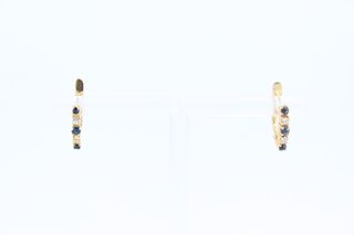 Pendientes duo de oro 18k ,1,94gr Ref G-293.