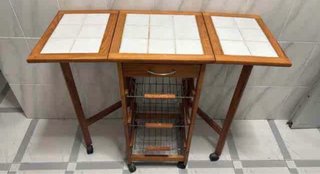 Mesa auxiliar cocina extensible