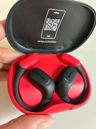 Auriculares Deportivos Philips Negros y Rojos