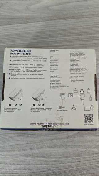 Strong Mini Kit Powerline 600 PLC Doble Toma