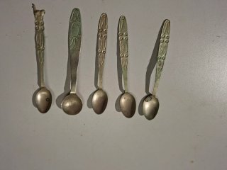 Juego de 5 Cucharitas Alpaca