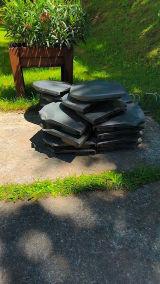 Pie Parasol 35kg Antracita Leroy Merlin 20 unid