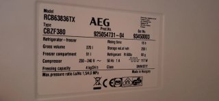 Frigorífico Combi AEG Inox A+++