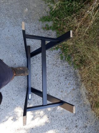 Caballetes Ikea OODVALD negros (2 unidades)
