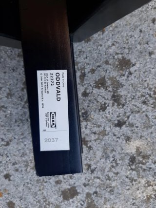 Caballetes Ikea OODVALD negros (2 unidades)