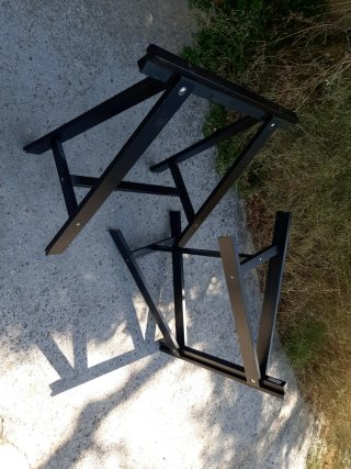 Caballetes Ikea OODVALD negros (2 unidades)