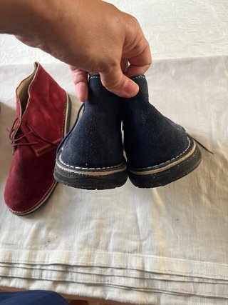Zapatos Pisacacas Hombre Azul y Rojo de piel 49.