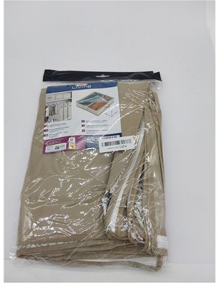 Domopak Living 8001410074300 - Funda para botas (2 compartimentos) - color blanco - beige - 50 x 60 x 12 cm