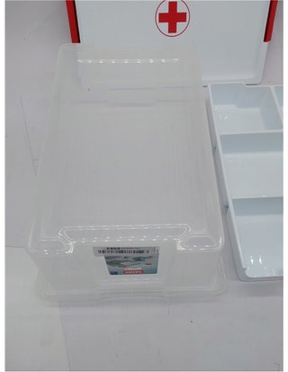 Tatay Caja Botiquín Primeros Auxilios con Tapa - 7L de Capacidad - con Asas - Tapa 100% Materiales reciclados - Libre de BPA. Medida