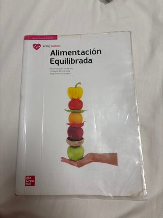 Alimentación equilibrada, CFGS Sanidad