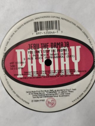 Vinilo Rap JerunThe Damaja - You Can't Stop The Pr