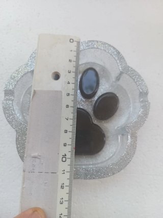 Posacenere a forma di zampa glitterato