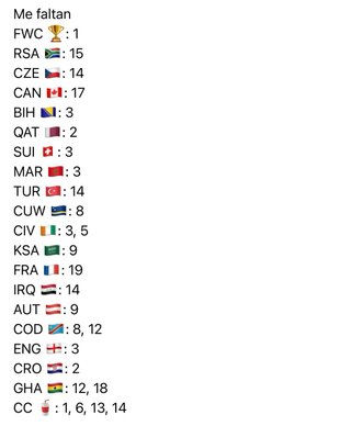 CAMBIO O VENDO Cromos Mundial 2026 Panini