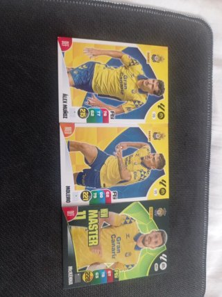Lote 3 cartas fútbol Las Palmas Adrenalyn 24/25