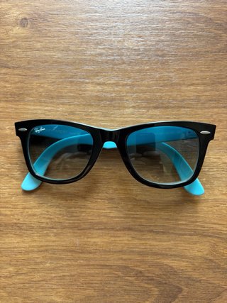 Ray-Ban Wayfarer RB2140 1001/3F Negro/Azul