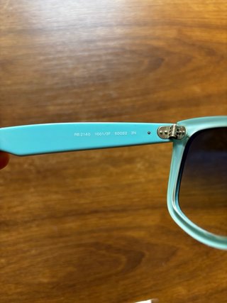 Ray-Ban Wayfarer RB2140 1001/3F Negro/Azul